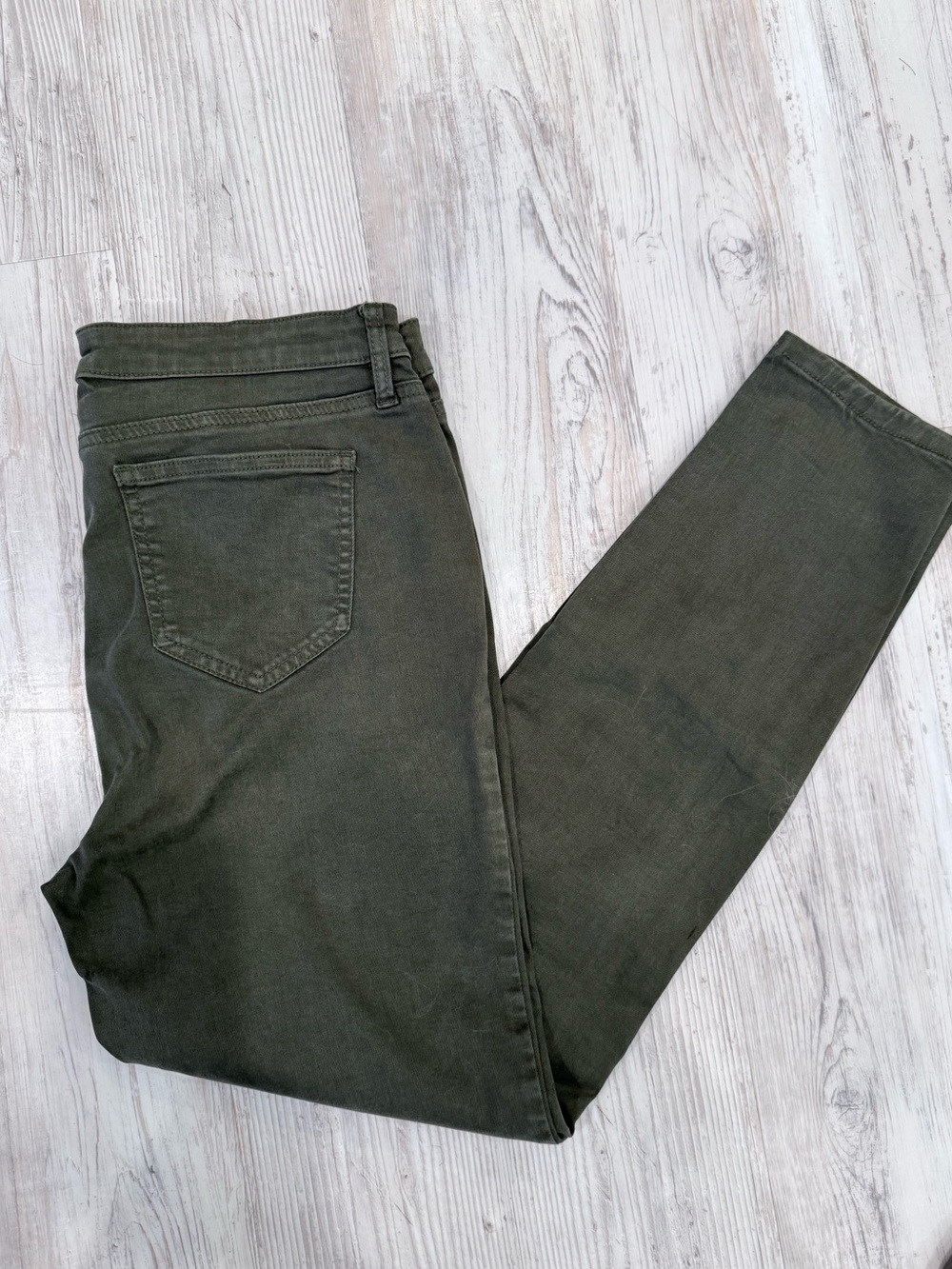 Buffalo David Bitton Olive High-Rise Skinny Jeans